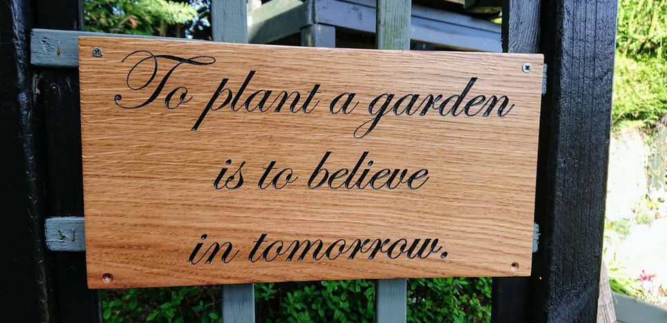 Garden sign