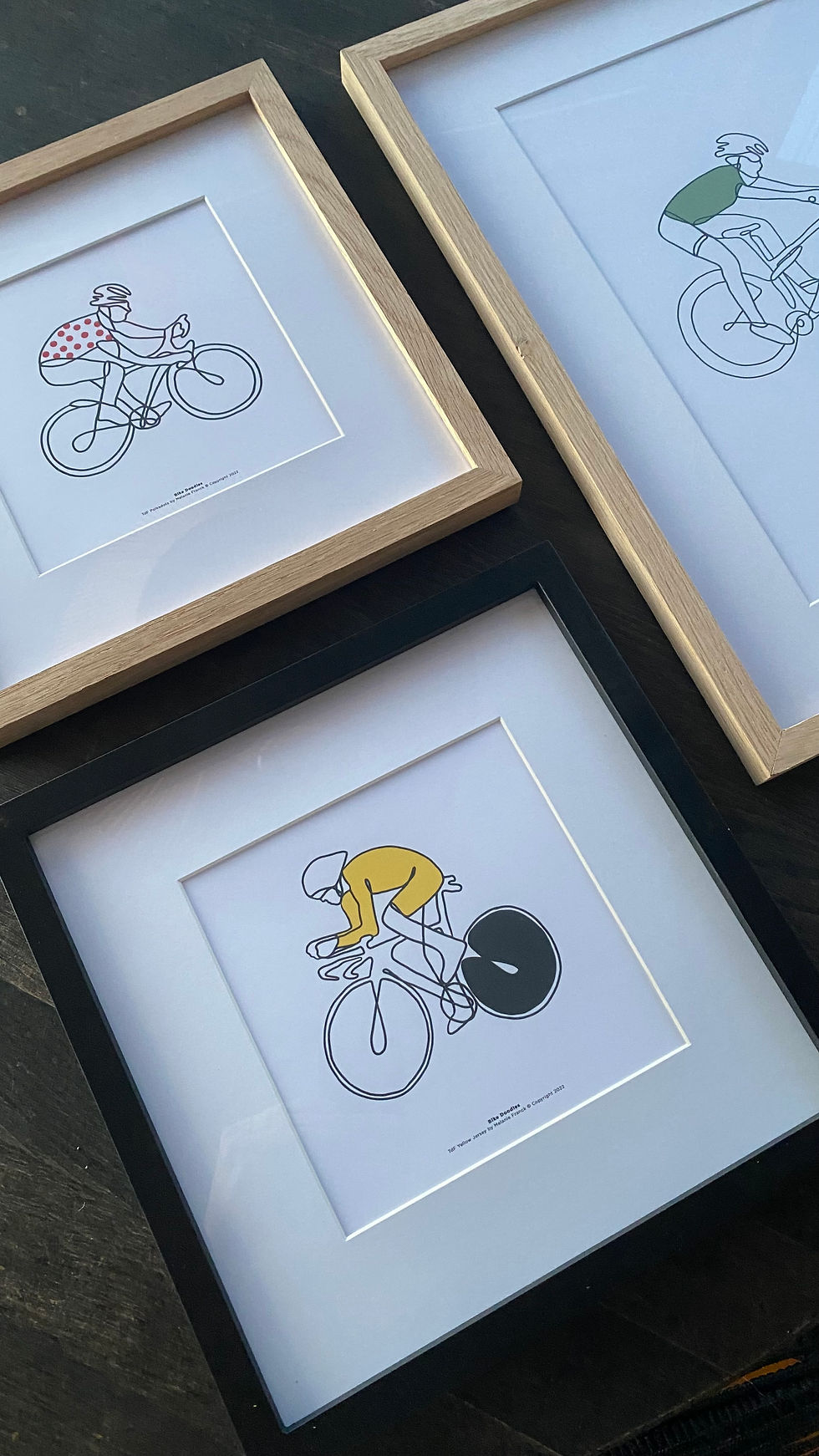 Miniaturebillede: Grafisk kunstprint, 'XC Mountain Bike'