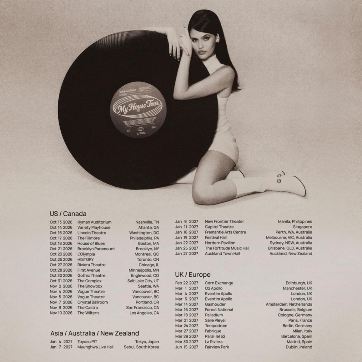 Sienna Spiro Announces Global My House Tour Ahead of Debut Album Visitor