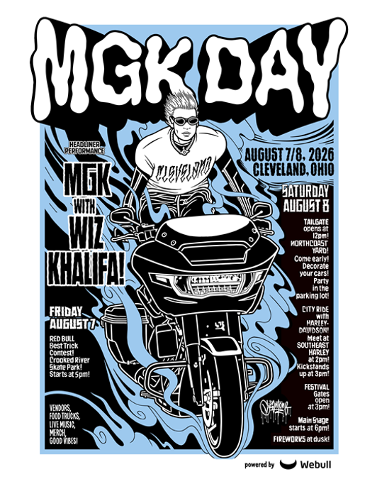 MGK Day 2026 schedule graphic