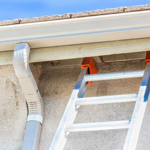 Seamless gutter installation on a Pittsburgh-area home in Allegheny County PA by Craig Gouker Roofing