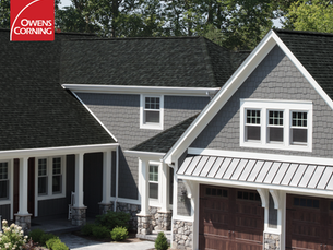 Owens Corning Class 4 impact resistant architectural shingle roof on a Pittsburgh-area home
