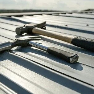 Metal roofing installation on a residential home in Western PA by Gerken Roofing