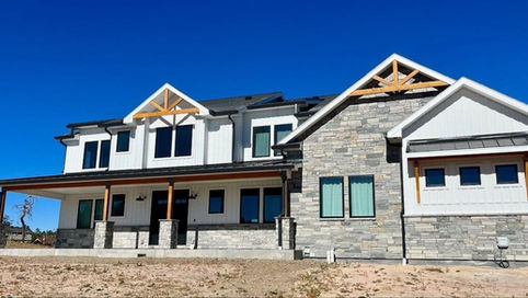 Trending siding color display showing 2026 blues, grays, and whites at CGR Wholesale Rostraver Township PA showroom