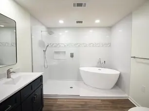 cleaning, remodeling, painting, post construction, cleaning services, painting services, remodeling contractor, spotless solutions, hospital cleaning, onyx shower, onyx shower installation, onyx shower, onyx shower surface, onyx shower installation