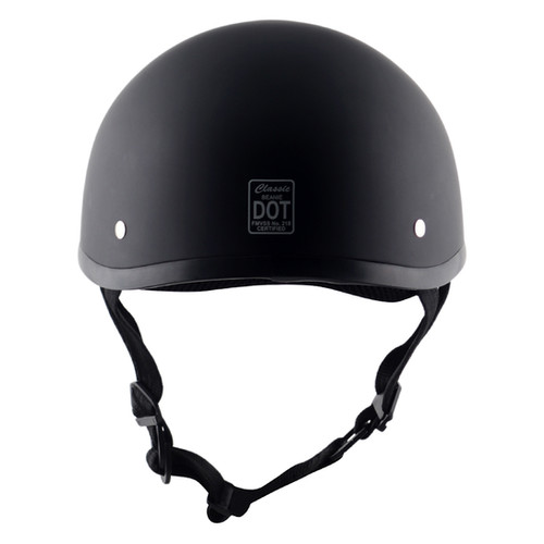 DOT BEANIE HELMET WITH VISOR (D-RING) | Classic Helmets