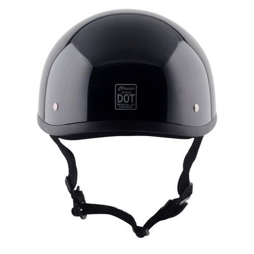 DOT BEANIE HELMET WITH VISOR (D-RING) | Classic Helmets