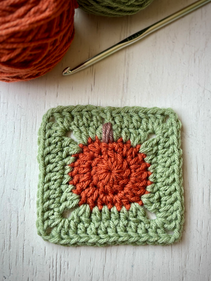 Pumpkin Granny Square