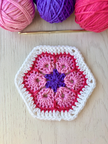 African Flower Hexagon