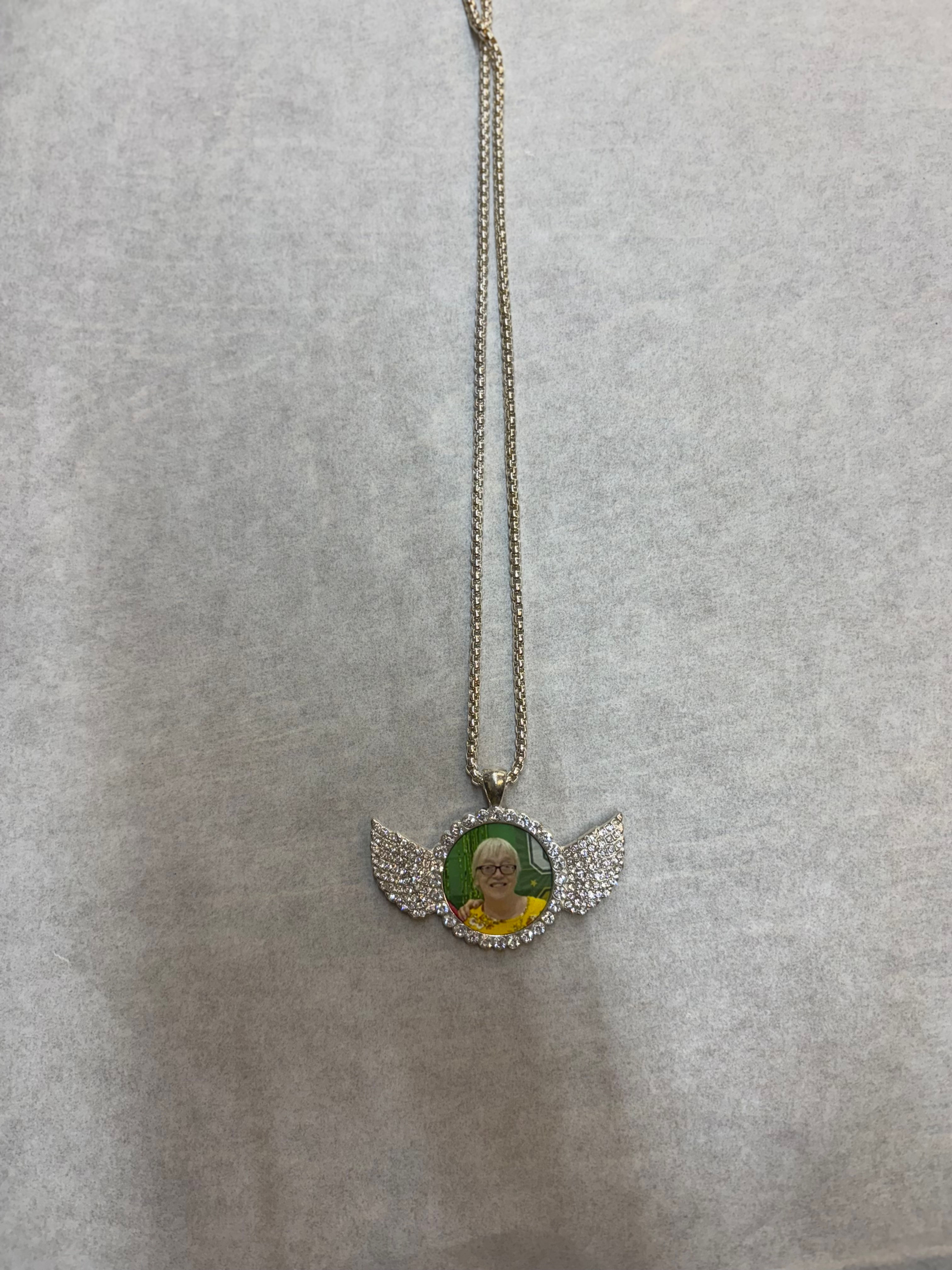 Angel Wing Bling Necklace