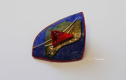 tribute to Yves Klein brooch