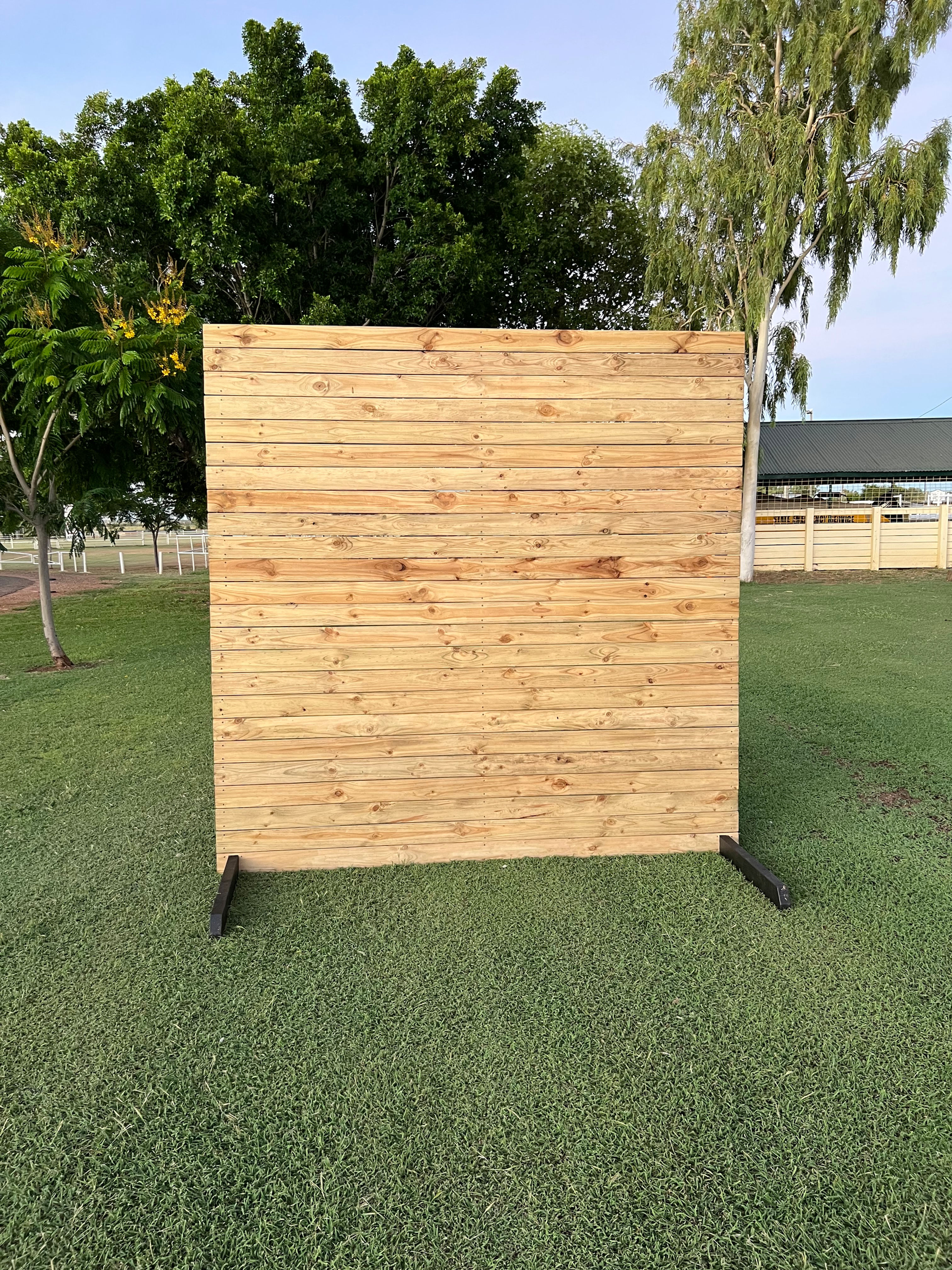 Rustic Timber Photo Wall
