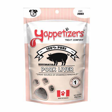 Yappitizers Dehyd. Pork Liver 3oz