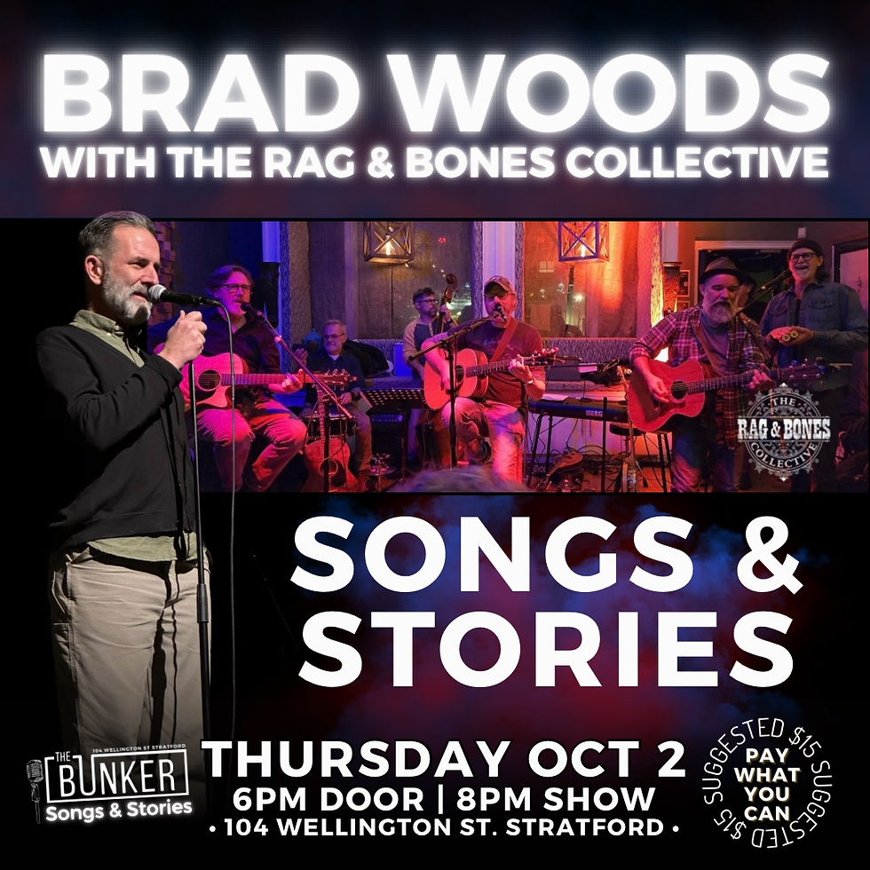 Brad Woods with The Rag & Bones Collective - Songs & Stories Night