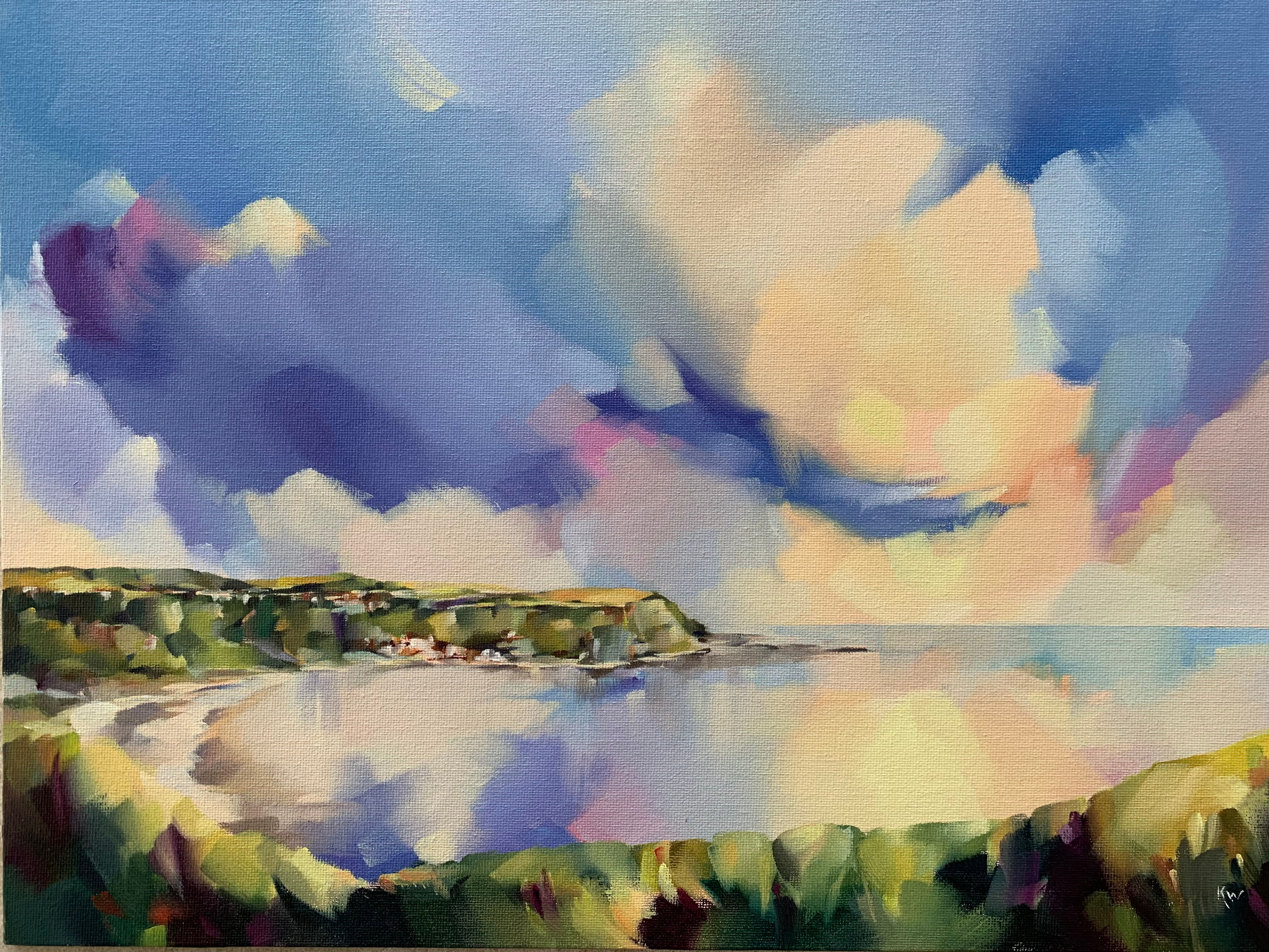 Mounted 'High Tide at Runswick Bay' Fine Art Giclee Print