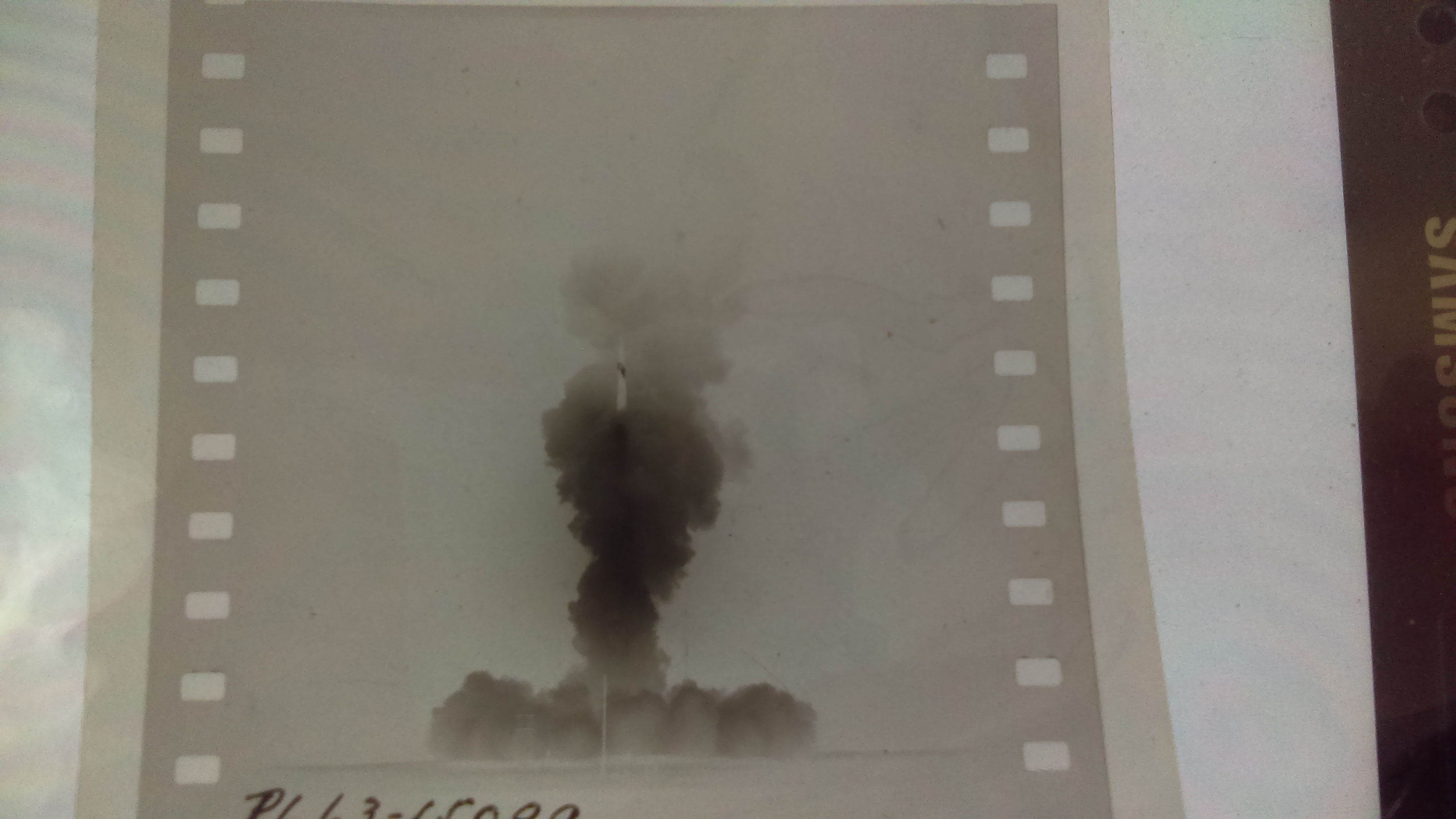 Black & White Minuteman Rocket Launch