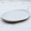 Thumbnail: EngiCrafts half-glazed ceramic plate with a white satin-gloss interior and raw beige exterior. Unique, minimalist design.
