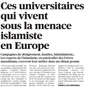 Ces universitaires qui vivent sous la menace islamiste en Europe
