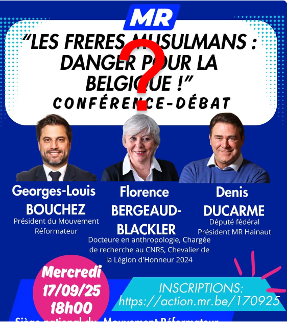 Conférence à BRUXELLES avec Florence Bergeaud-Blackler