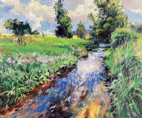 Oil on stretched Italian canvas, 
50x60cm