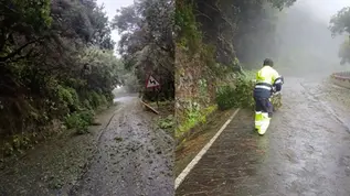 La borrasca ‘Emilia’ dejó hasta 36 litros por metro cuadrado en El Pinar y rachas de viento de 102 km/h en La Dehesa