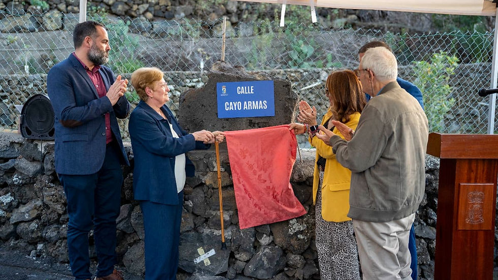 La Frontera celebra el acto de rotulación de la calle Cayo Armas