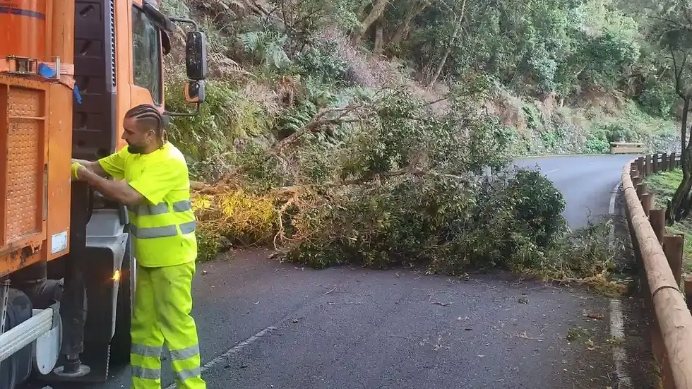 El Hierro registra hasta 42,4 litros por metro cuadrado y rachas de casi 100 km/h durante el paso de la borrasca “Claudia”