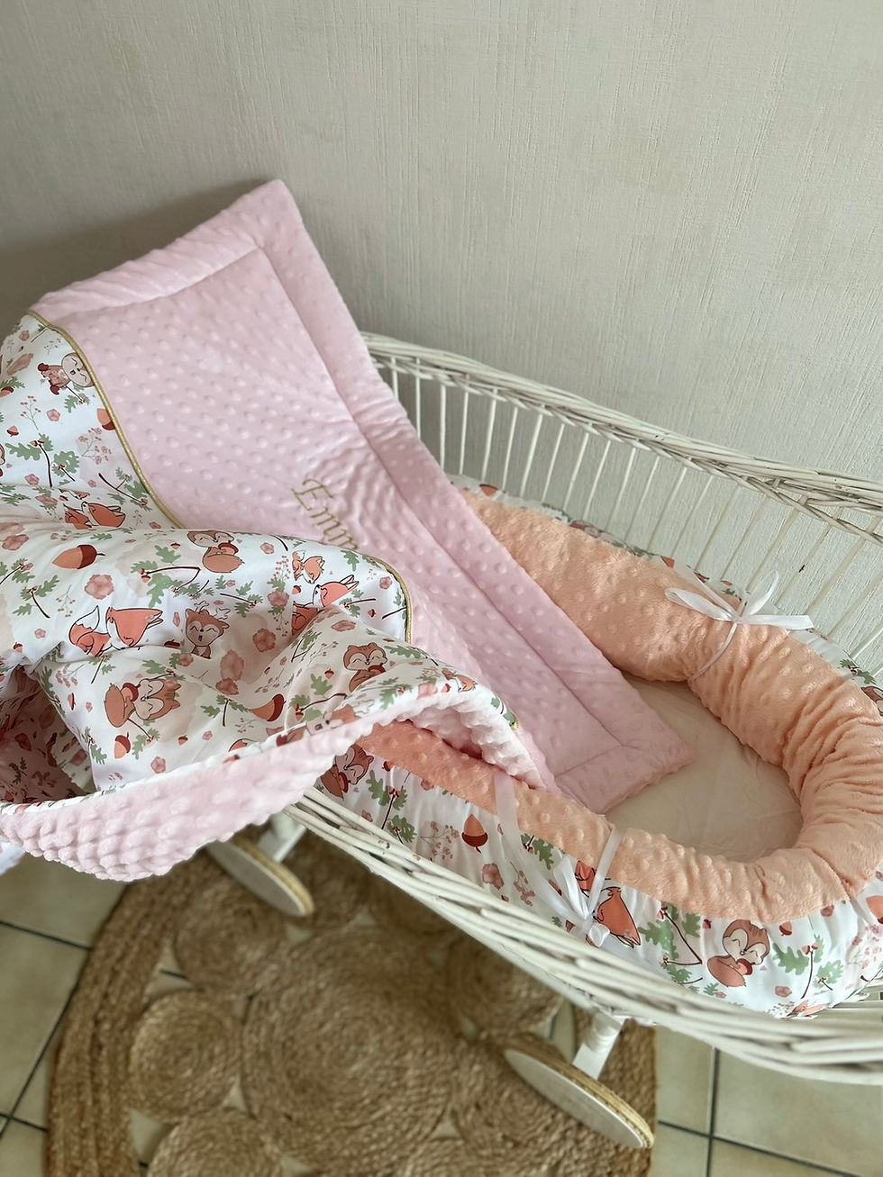Miniature : Couverture Babywood/ Minky rose