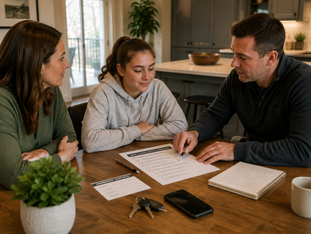 Teen learning home alone safety in Boise