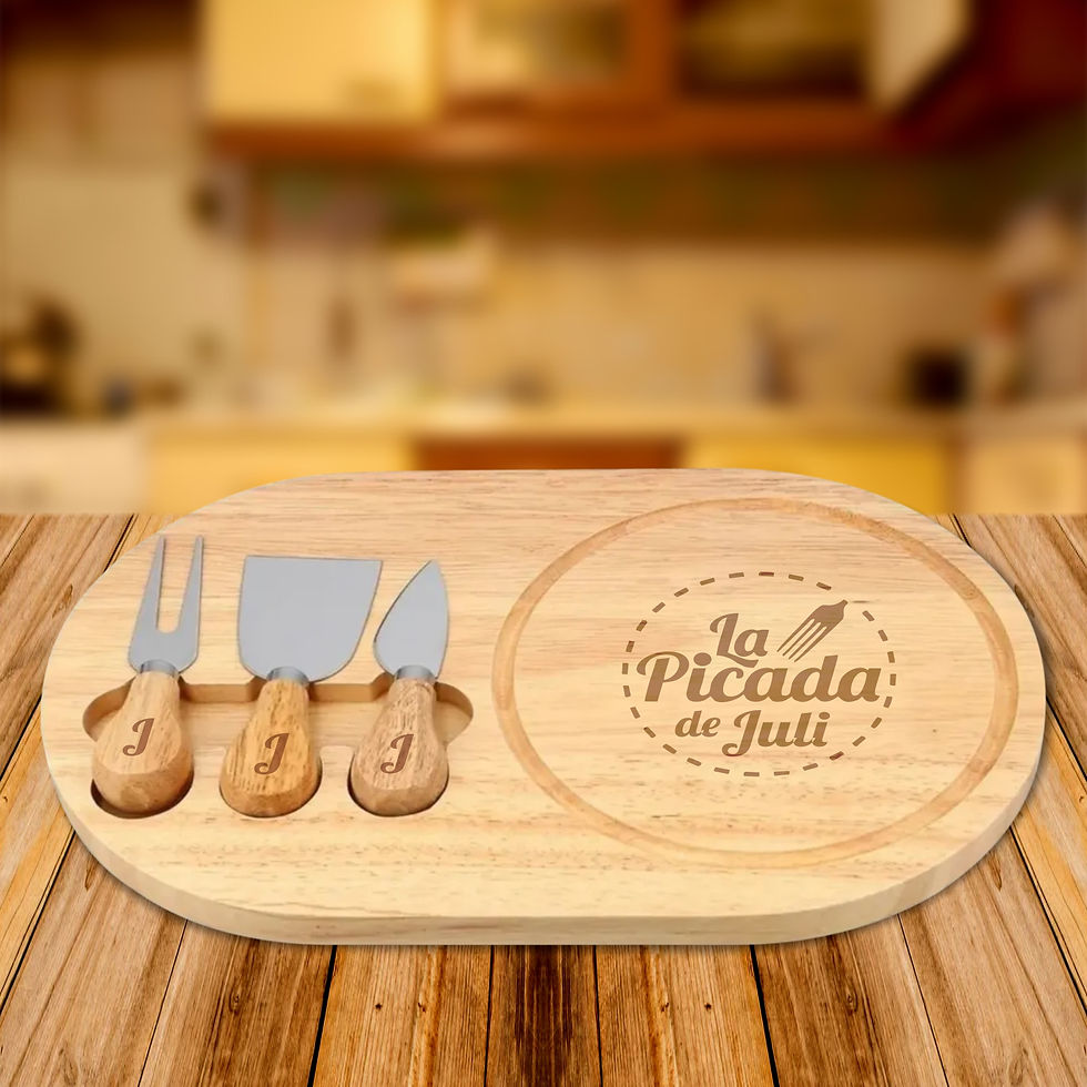 SET TABLA DE QUESOS PERSONALIZADA misitio