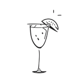 Martini Glass Outline