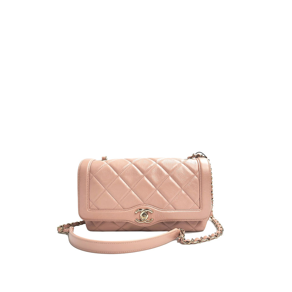 Hình thu nhỏ: Chanel Flap Bag Diana Hồng