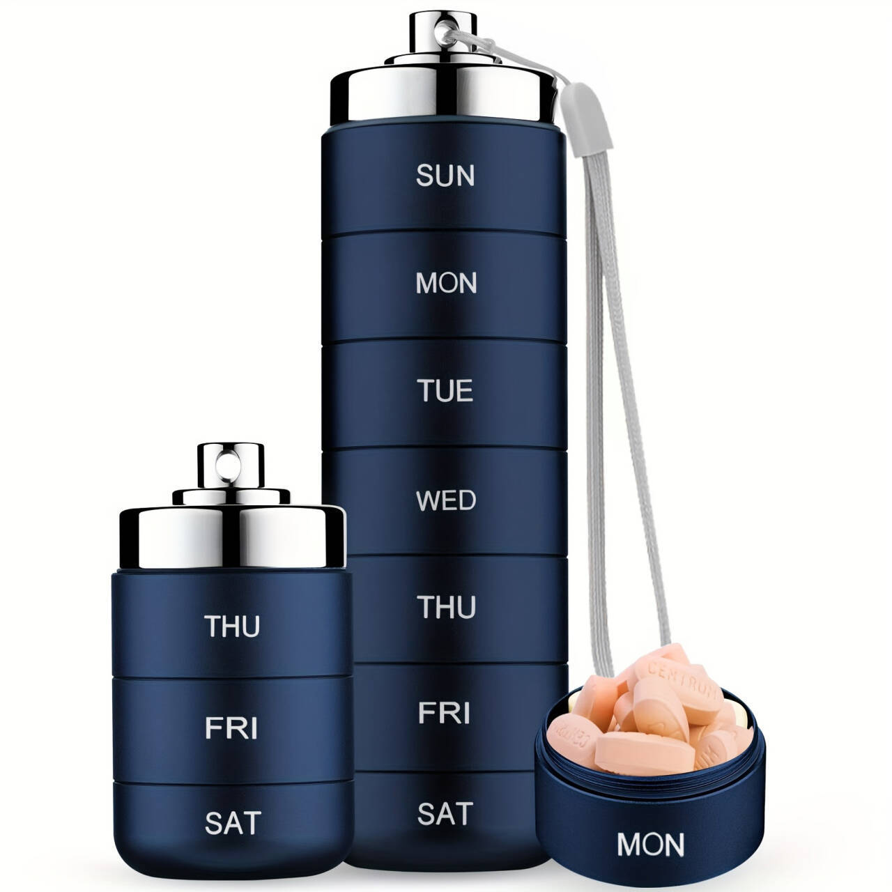PillVault – Waterproof 7-Day Aluminum Pill Organizer