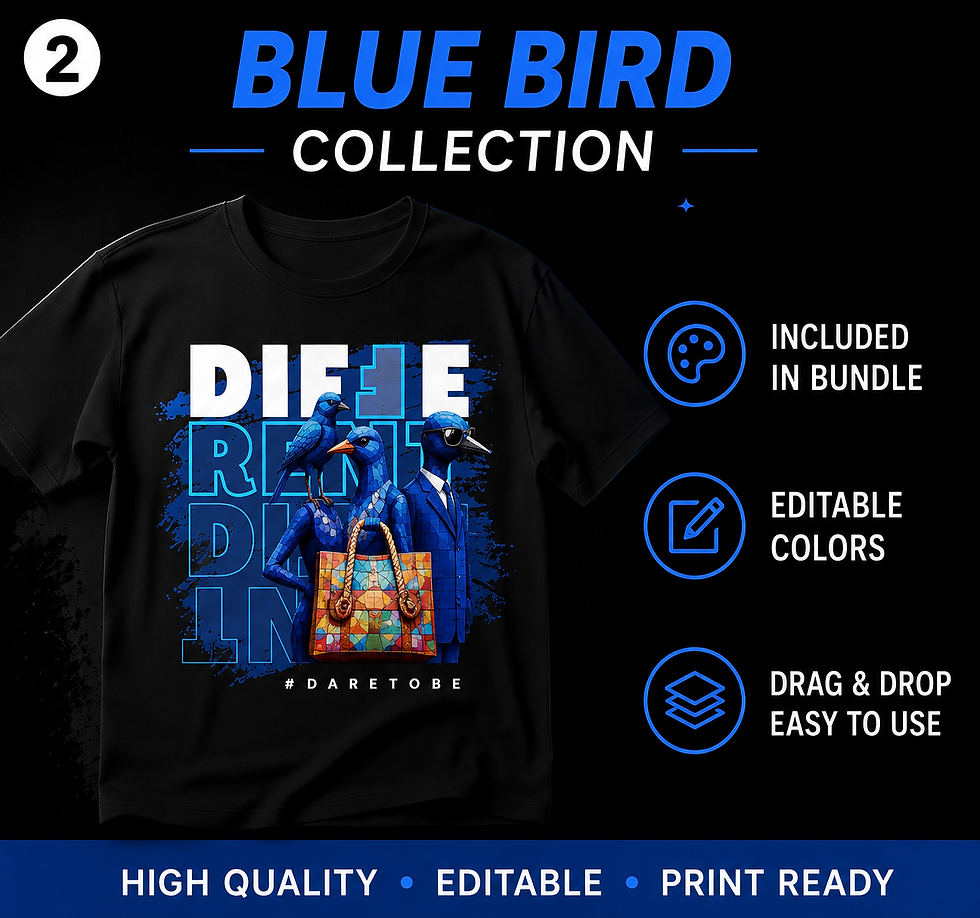 Thumbnail: Editable T-shirt Bundle "Different"