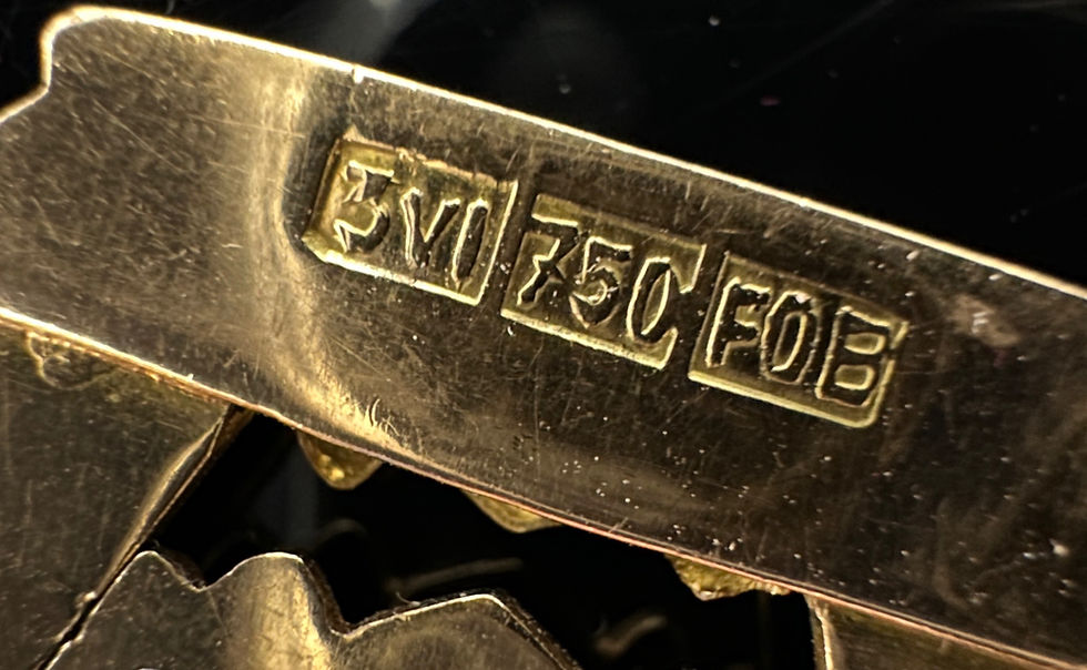Thumbnail: Unique 18k Gold Wide Bracelet