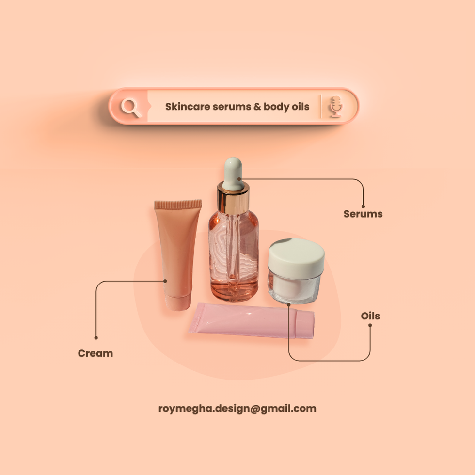 Light Pink Salmon Skincare Product Features Instagram Post