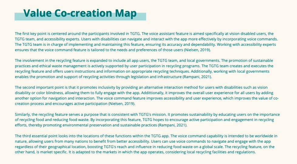 Value Co-creation