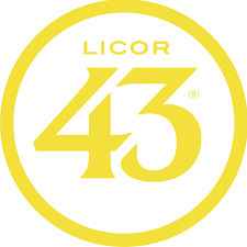circular white brand logo with “43” in center.