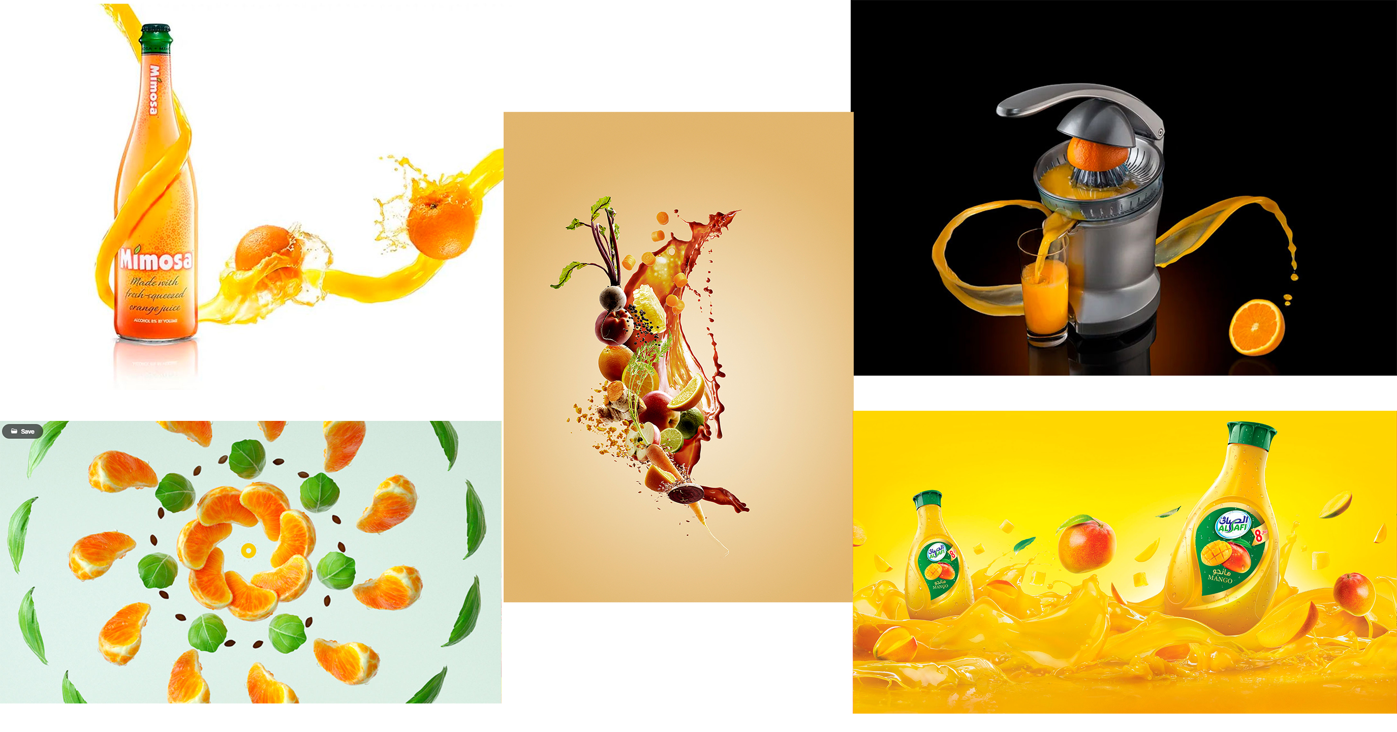 Example for advertising photography project - moodboard