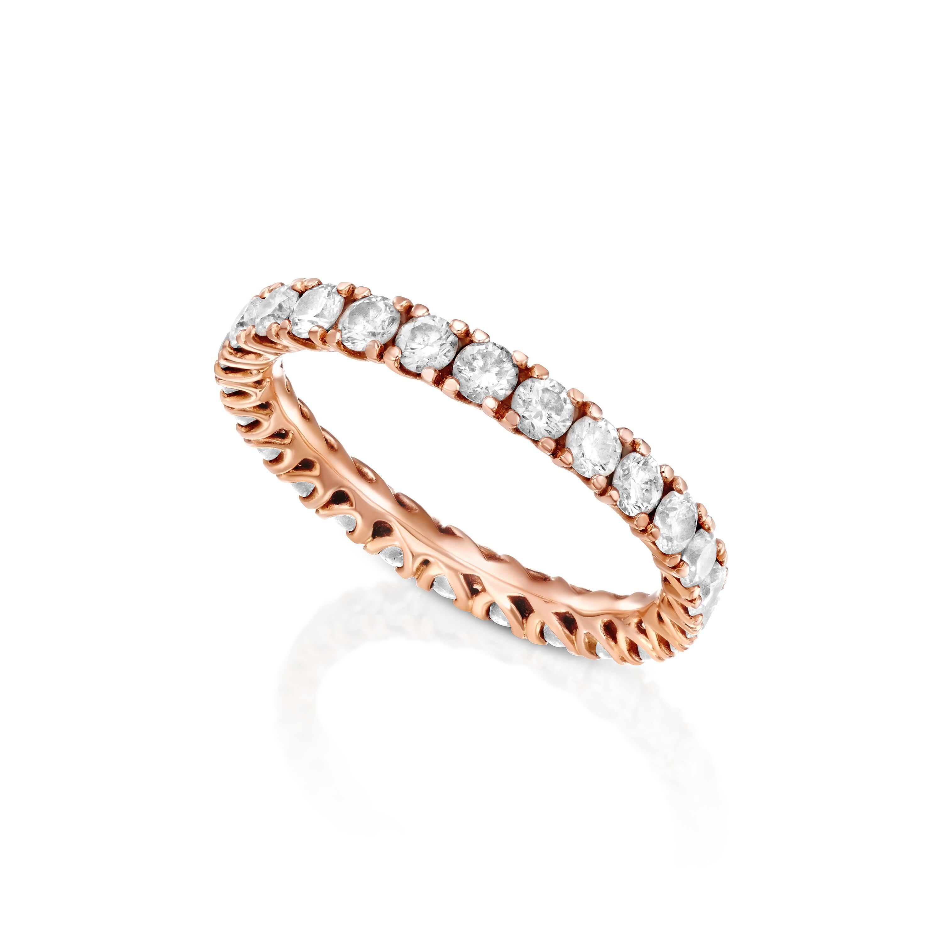 All around eternity diamond ring
