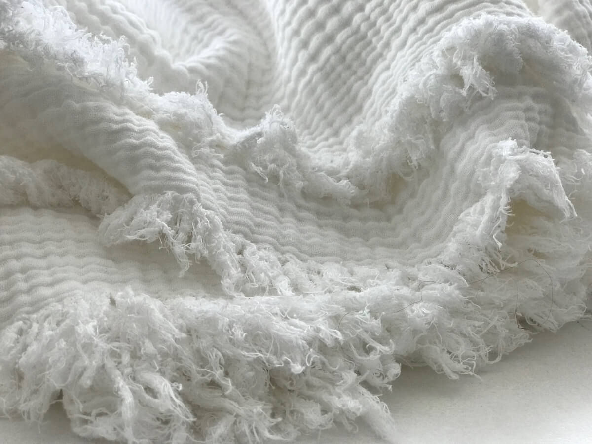 כיסוי מיטה בד טטרה לבן DREAM