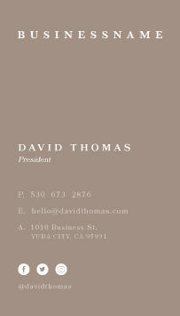 Business Card Example
