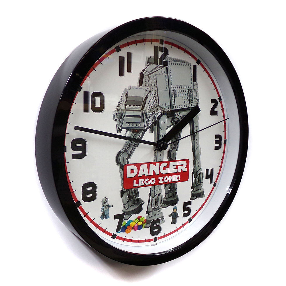 Thumbnail: Star Wars Legos wall clock as seen from the left