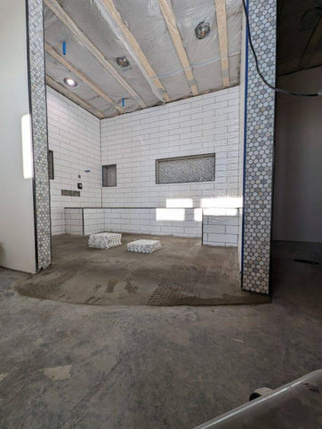 bathroom tile project