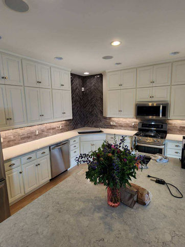 Kitchen tile install 