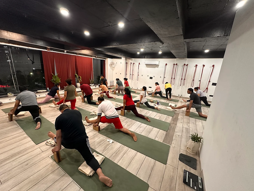 Guided online yoga class