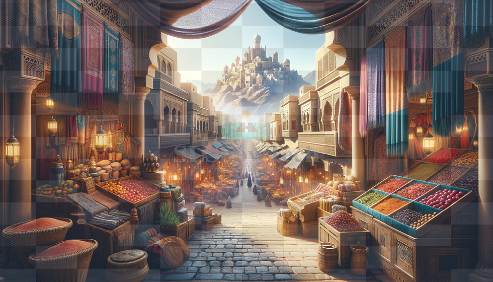 Aladdin Scenic Projections - Aladdins Bazaar Interior