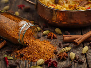 “Homemade biryani masala powder for rich and flavorful biryani.”