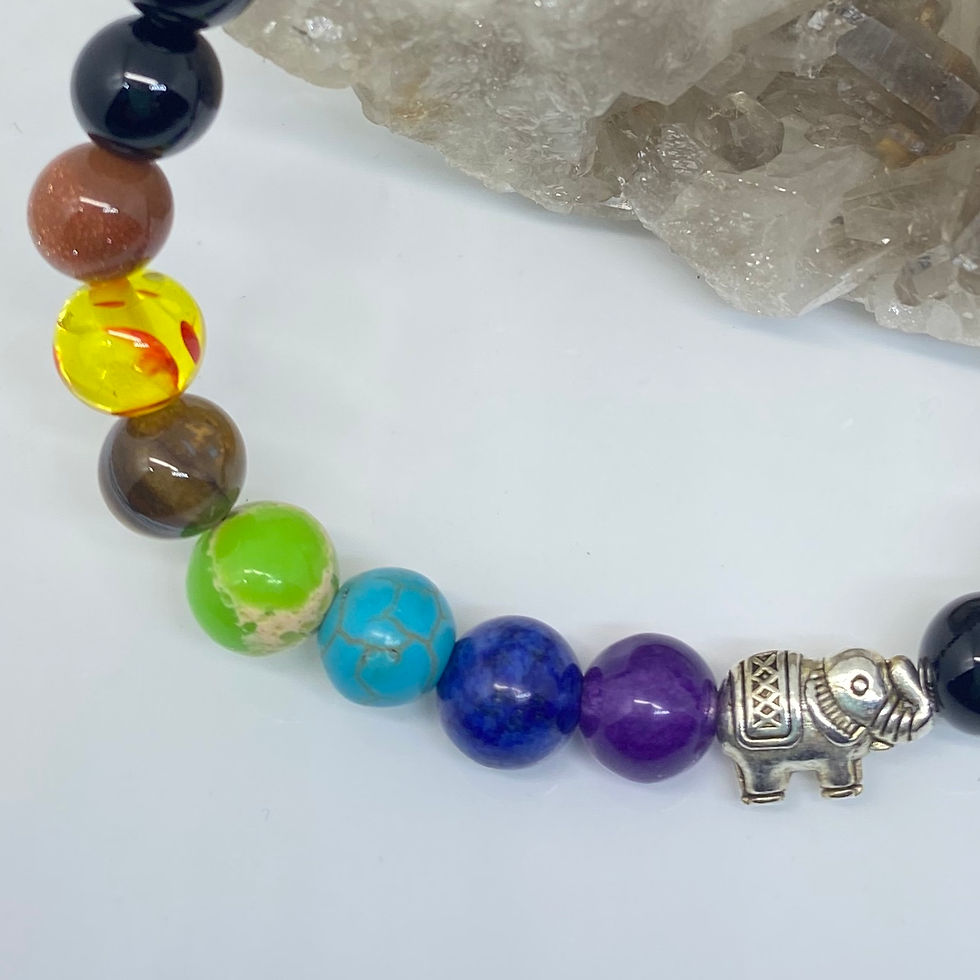 Thumbnail: Balanced Chakras Elephant Bracelet