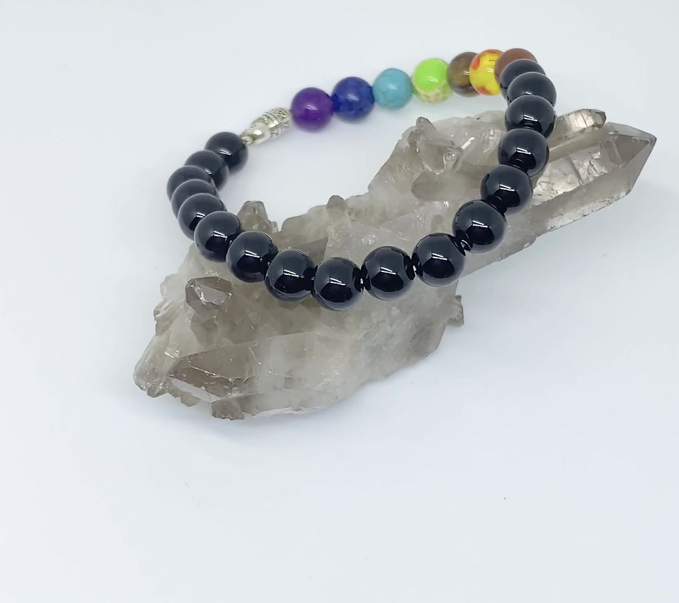 Thumbnail: Balanced Chakras Elephant Bracelet